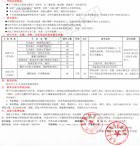 江蘇中職學校，常州藝術高等職業(yè)學校，